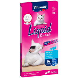 CAT LIQUID SNACK SALMÓN CON OMEGA3 90 GR 