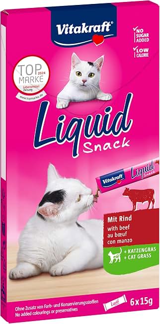 CAT LIQUID SNACK TERNERA CON INULINA 90 GR