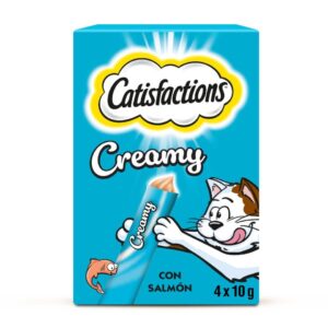 CATISFACTIONS CREAMY SALMÓN 4 x10 Gr