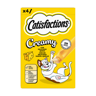 CATISFACTIONS CREMY QUESO 11 4x10GR