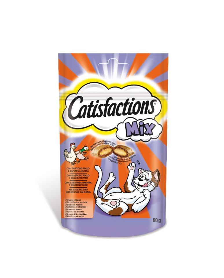 CATISFACTIONS MIX POLLO&PATO 60 gr