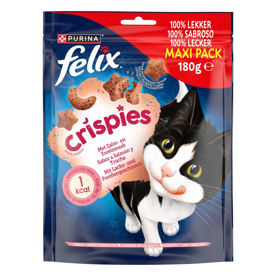 FELIX CRISPIES SALMON&TRUCHA 5X180G