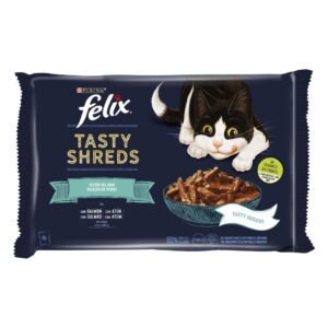 FELIX TASTY SHREDS PEZ 12 4X80G