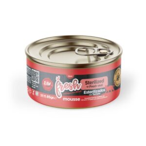 FRESH MOUSSE TERNERA PARA GATOS STERIL  85 GR 
