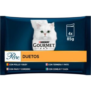 GOURMET PERLE DUO EN SALSA 12 4X85G