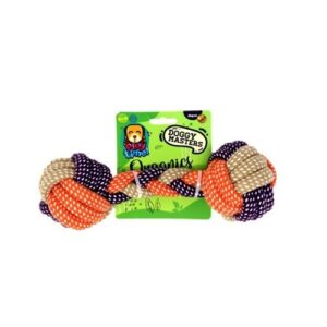 HUESO BORDADO NARANJA Y MORADO 25CM -DM