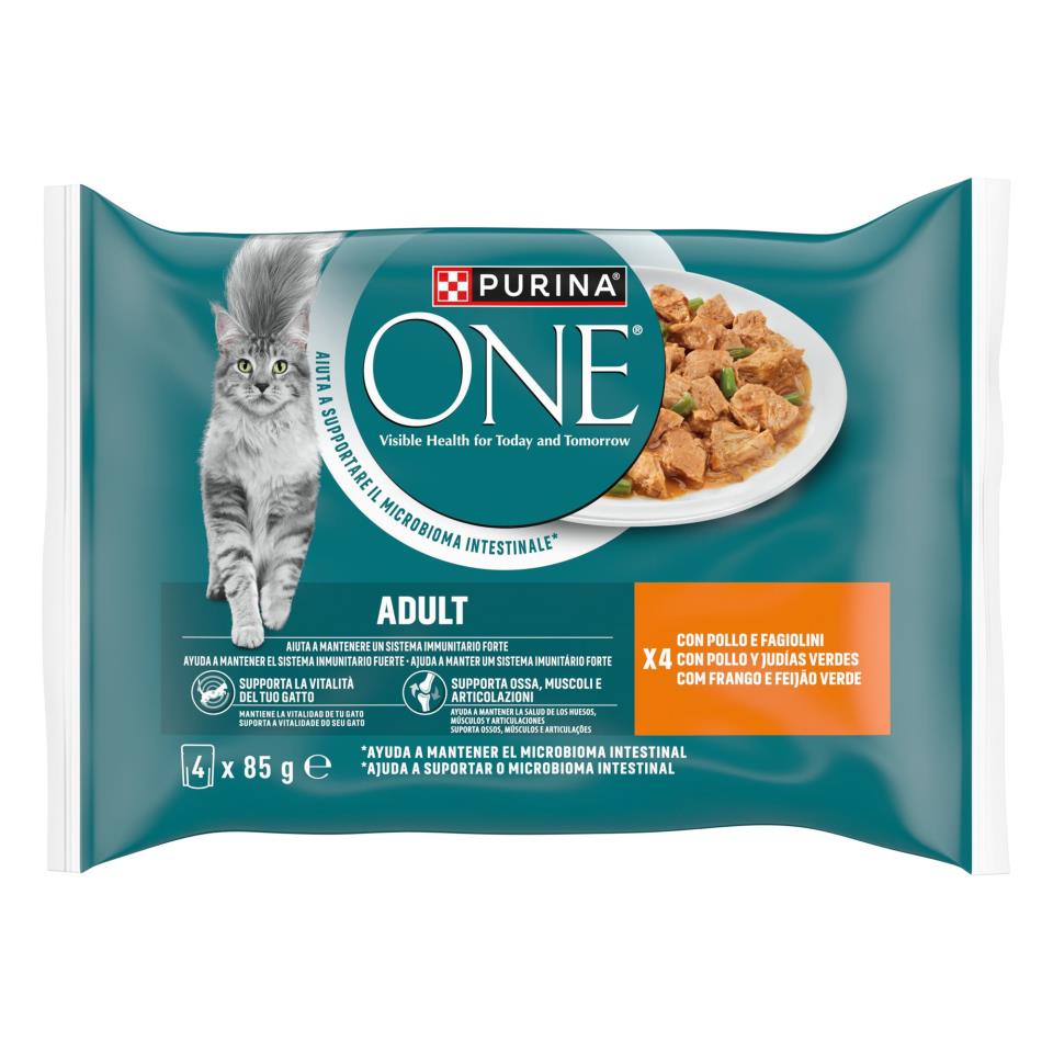 ONE CAT HÚMEDO ADULT CHICKEN 4x85 GR