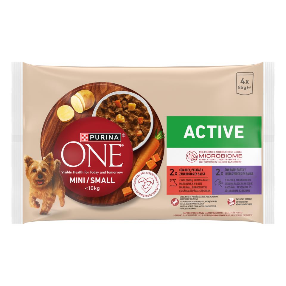 ONE MINI HÚMEDO ACTIVE 12 4X85G
