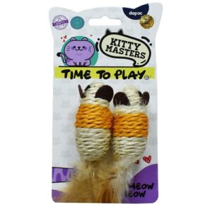 PACK 2 RATONES PLUMA NARANJA -KM