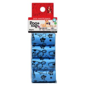 POO BAGS AZULES 4*20