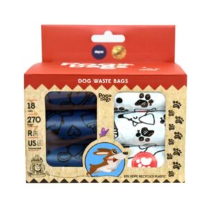 POO BAGS AZULES/ BLANCAS 18*15 -D