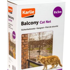 RED GATO PARA BALCÓN 8 M X 3 M TRANSPARENTE -BRY