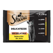 SHEBA DELICATEZZE SEL AVES 4x85 gr