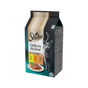 SHEBA DELICES DU JOUR AVES 6x50 gr 