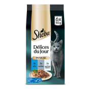 SHEBA DELICES DU JOUR PESCADOS 6x50 gr