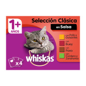 WHISKAS Seleccion CARNES 13 4x85