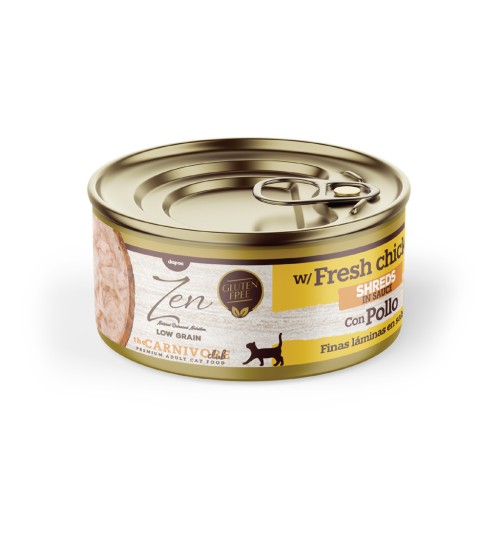ZEN CAT POLLO EN SALSA 70 GR