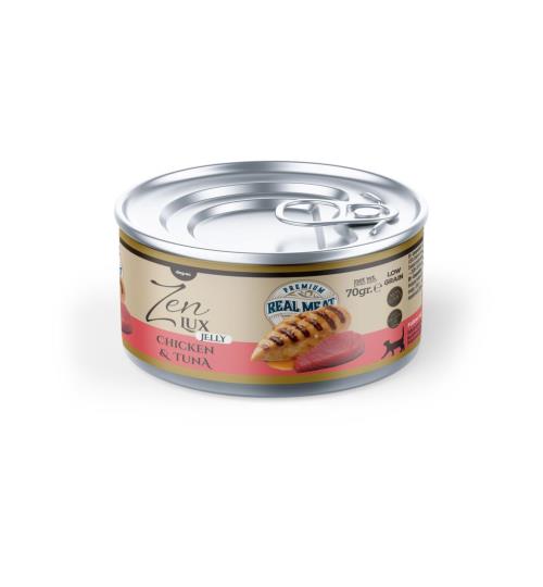 ZEN LUX JELLY POLLO Y ATÚN 70 GR