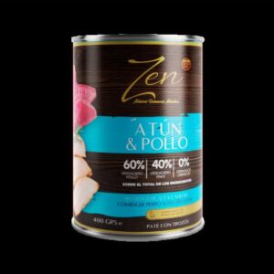 ZEN PATÉ ATÚN Y POLLO 400 GR 