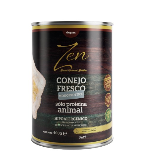 ZEN PATÉ CONEJO MONOPROTÉICO 400 GR