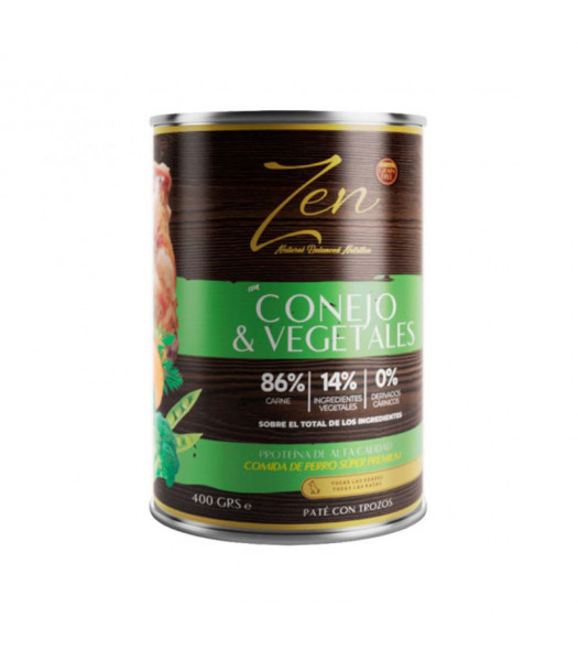 ZEN PATÉ CONEJO Y VEGETALES 400 GR