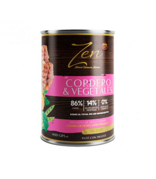 ZEN PATÉ CORDERO Y VEGETALES 400 GR