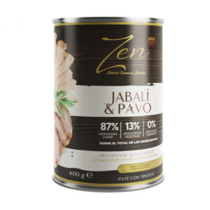 ZEN PATÉ JABALÍ Y PAVO 400 GR