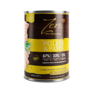 ZEN PATÉ POLLO Y PAVO 400 GR 