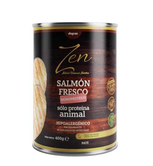 ZEN PATÉ SALMÓN MONOPROTÉICO 400 GR