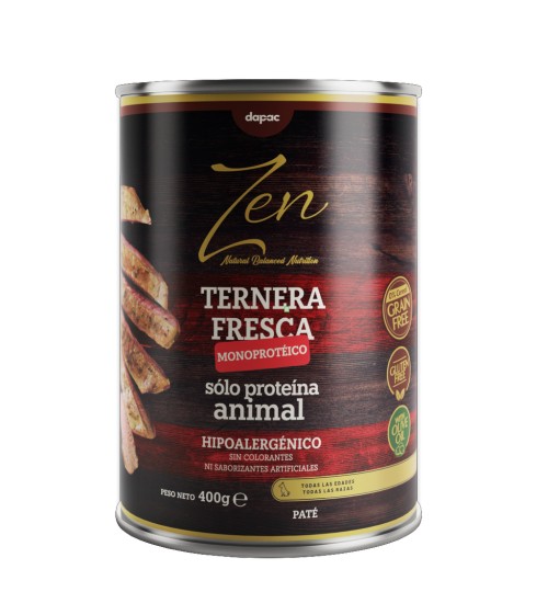 ZEN PATÉ TERNERA MONOPROTÉICO 400 GR