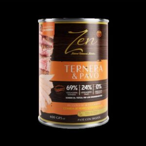 ZEN PATÉ TERNERA Y PAVO 400 GR 